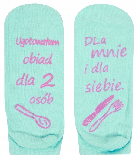 

Kolorowe Skarpetki Damskie Skarpety Napisy 35-38