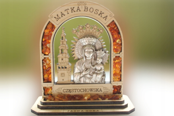 Obrazek na podstawce Matka Boża Częstochowska