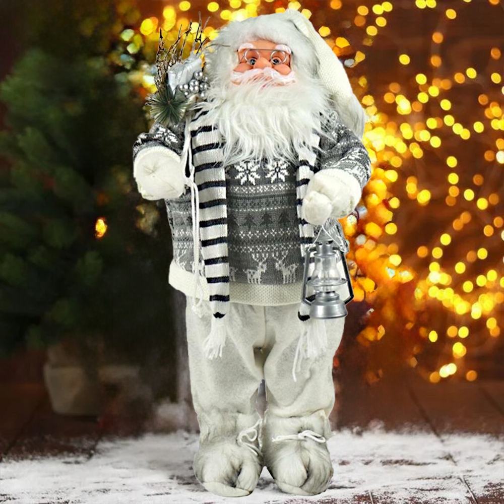 DUŻY MIKOŁAJ STOJĄCY FIGURKA OZDOBA ŚWIĄTECZNA 70 cm Wysokość produktu 70 cm