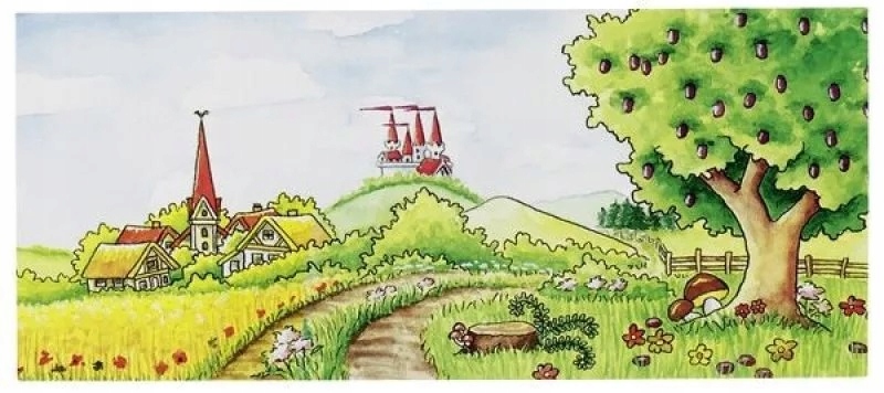 Drewniany Teatr Stołowy dla Pacynek ZESTAW Goki Kolor dominujący odcienie niebieskiego