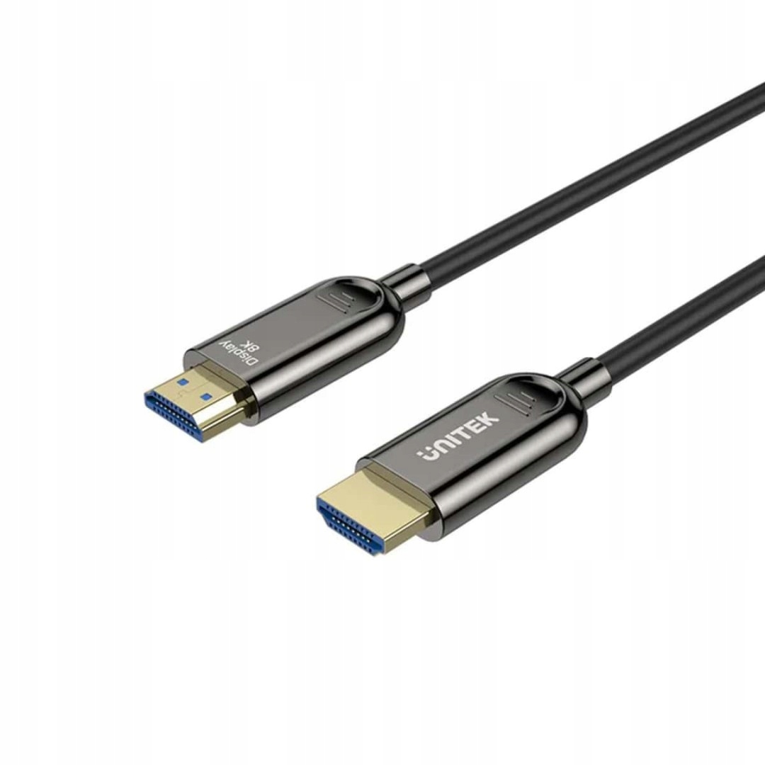 Kabel Optyczny Hdmi Unitek C11085GY01-10M v2.1 Aoc, 8K, Uhd, 120Hz M/M 10m