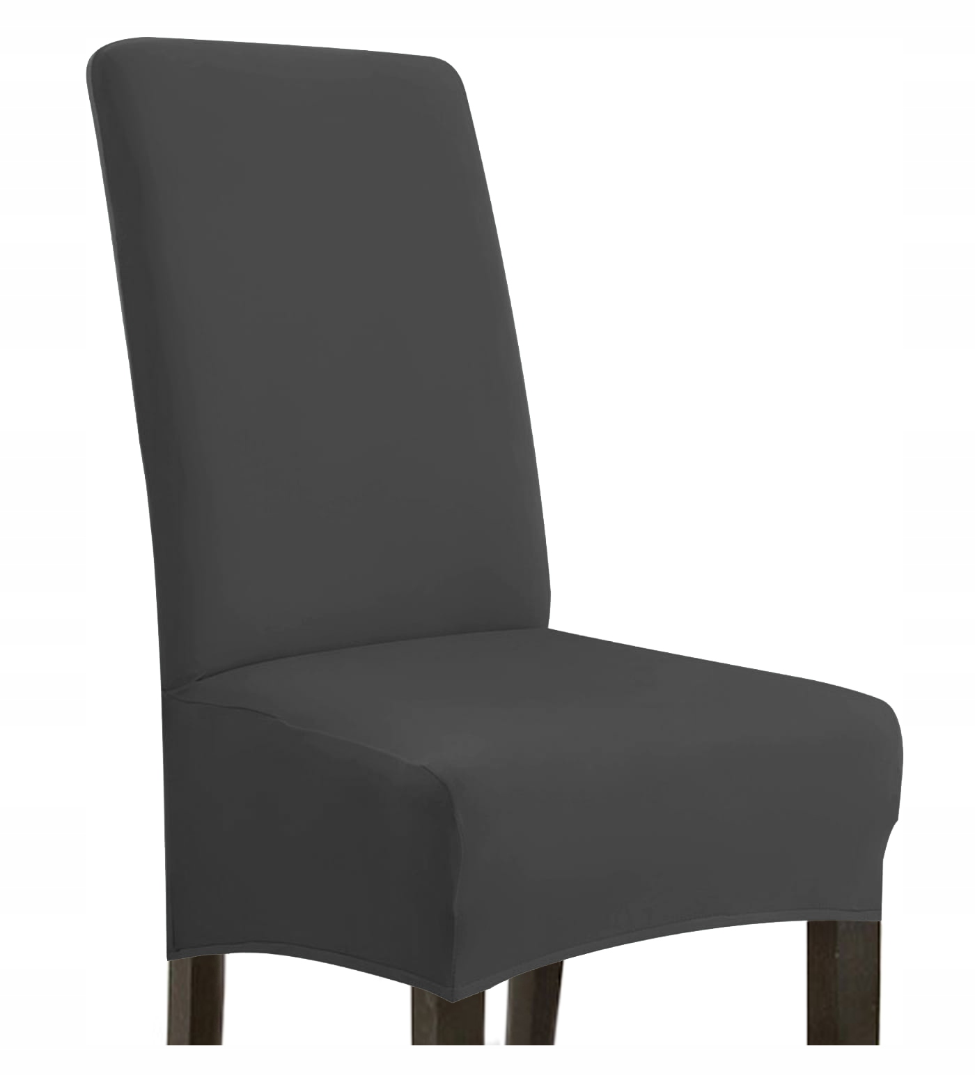 

Pokrowiec na krzesło XXL Gładki uniwersalny Ciemny