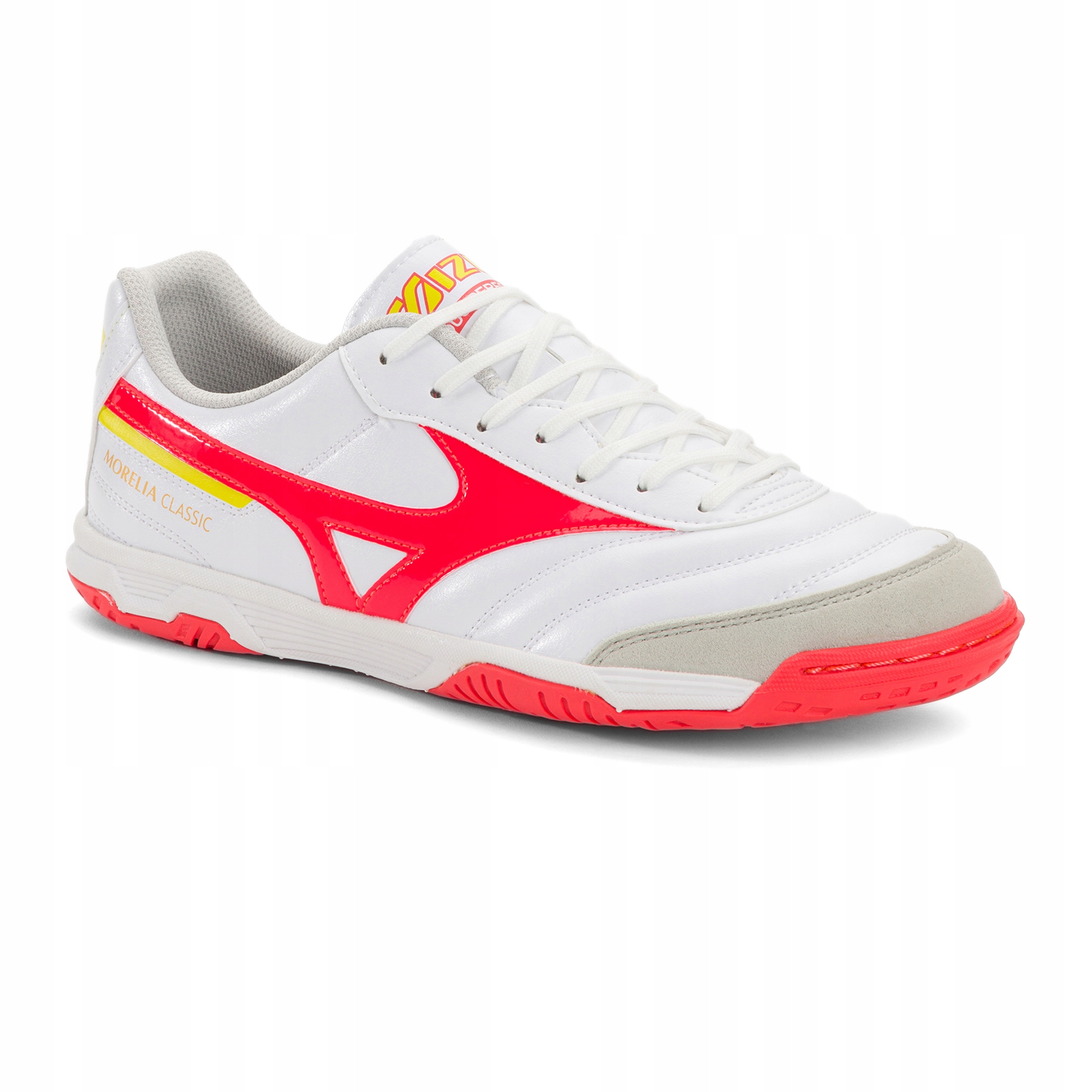 Buty piłkarskie Mizuno Morelia Sala Classic In white/flery coral2/bolt2