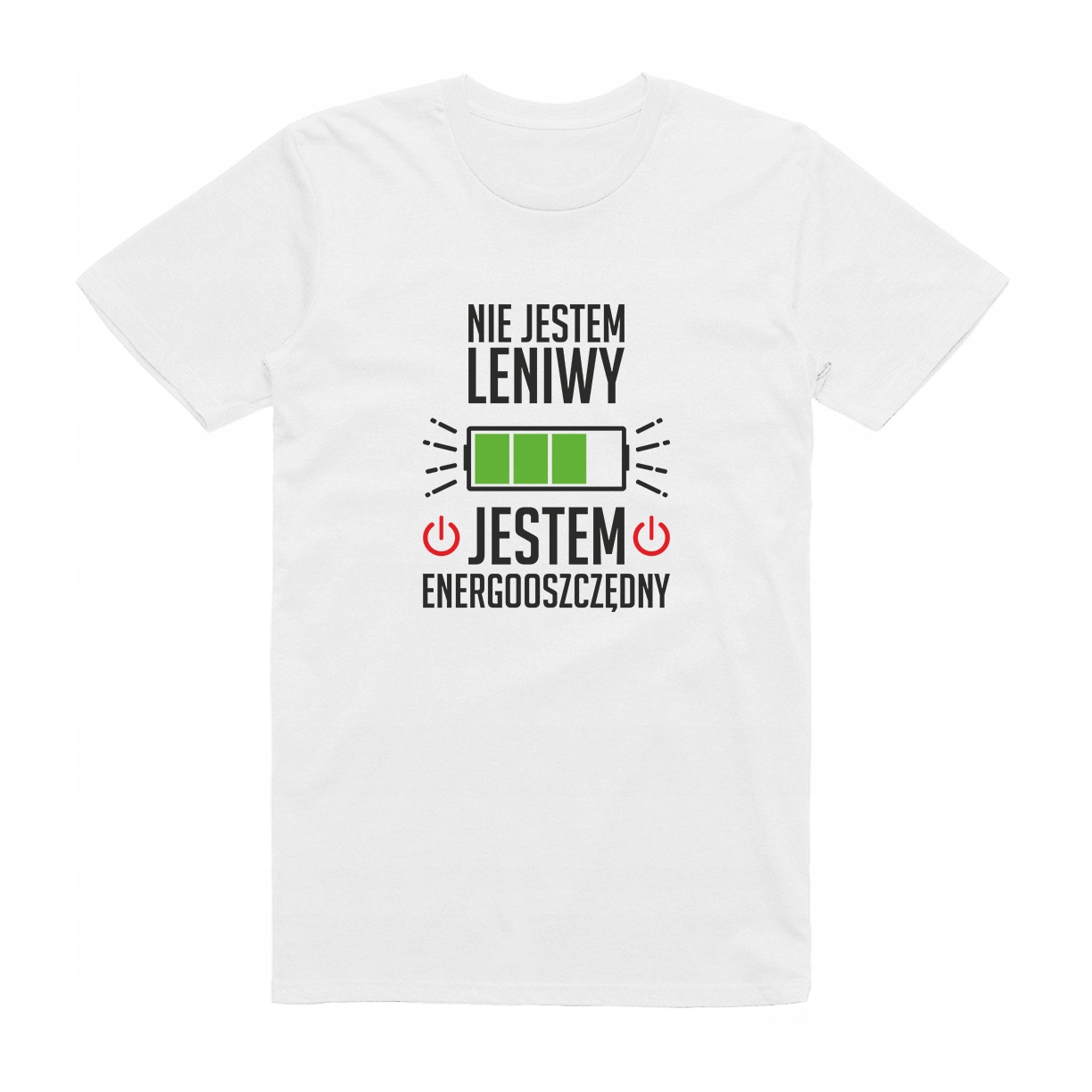 

XL - Koszulka T-shirt Energooszczędny Leniwy