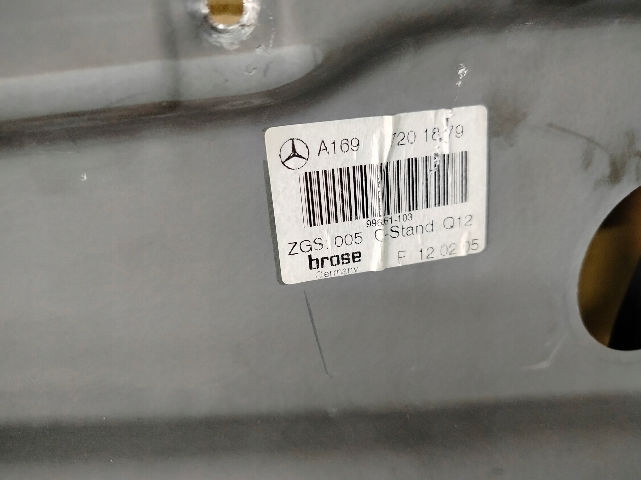 mechanism windows right left front 3D MERCEDES W169 A1697201879 A1697201779