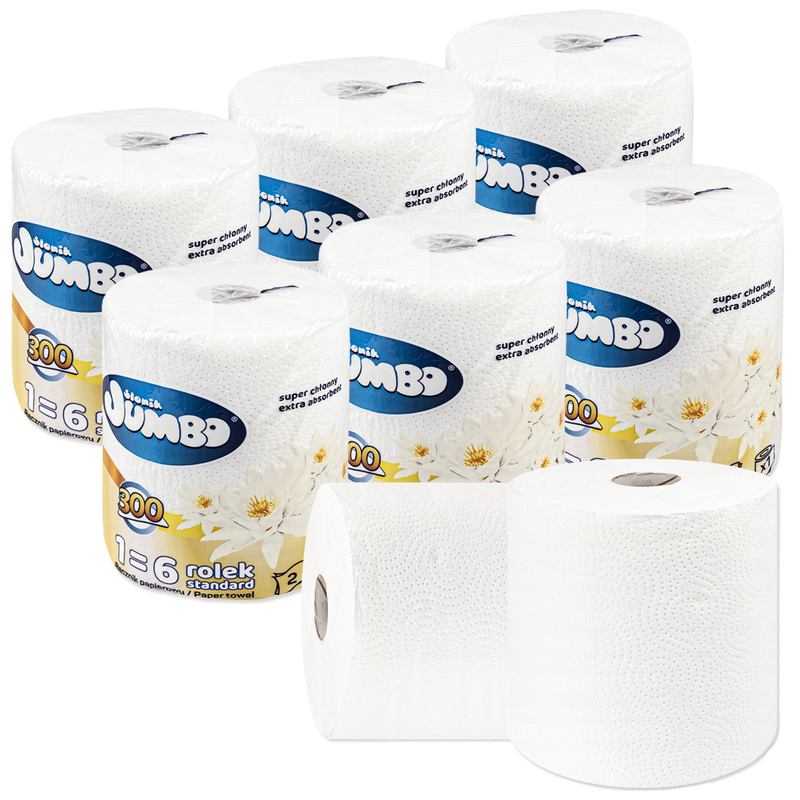 

Słonik Jumbo Ręcznik Papierowy 2W 300 list x 6 szt