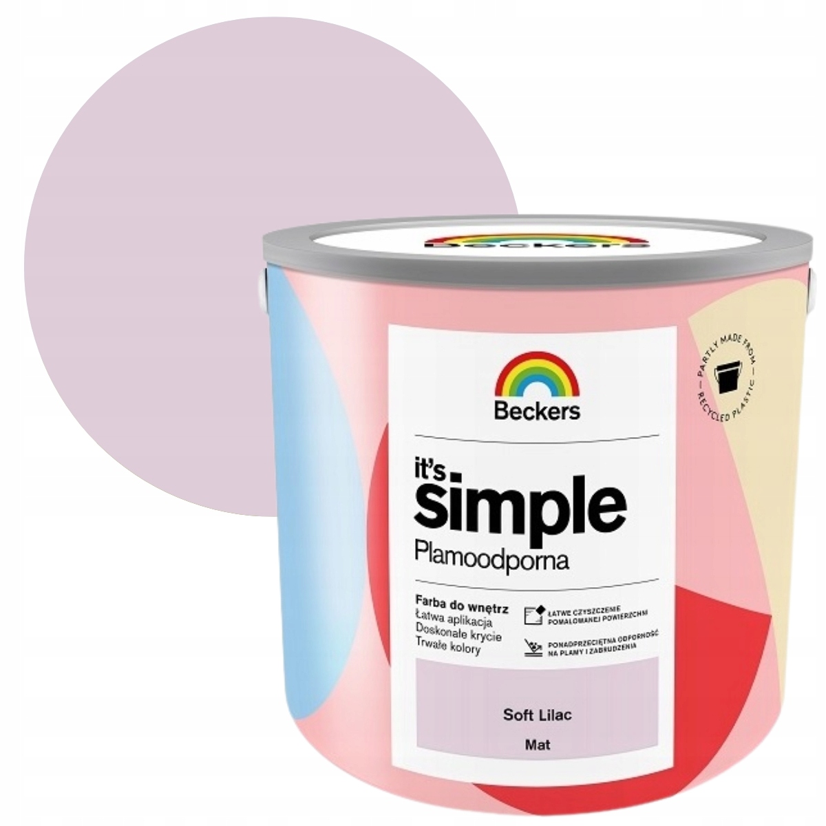 Beckers It'S Simple 2,5L Soft Lilac Farba Plamoodporna Do Ścian