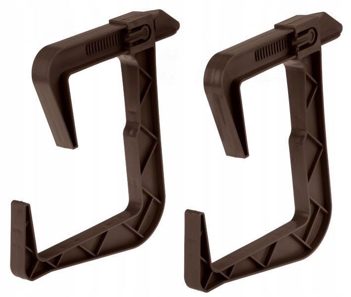 

Dwa Uchwyty Do Skrzynka Balkonowa Ratan Brąz