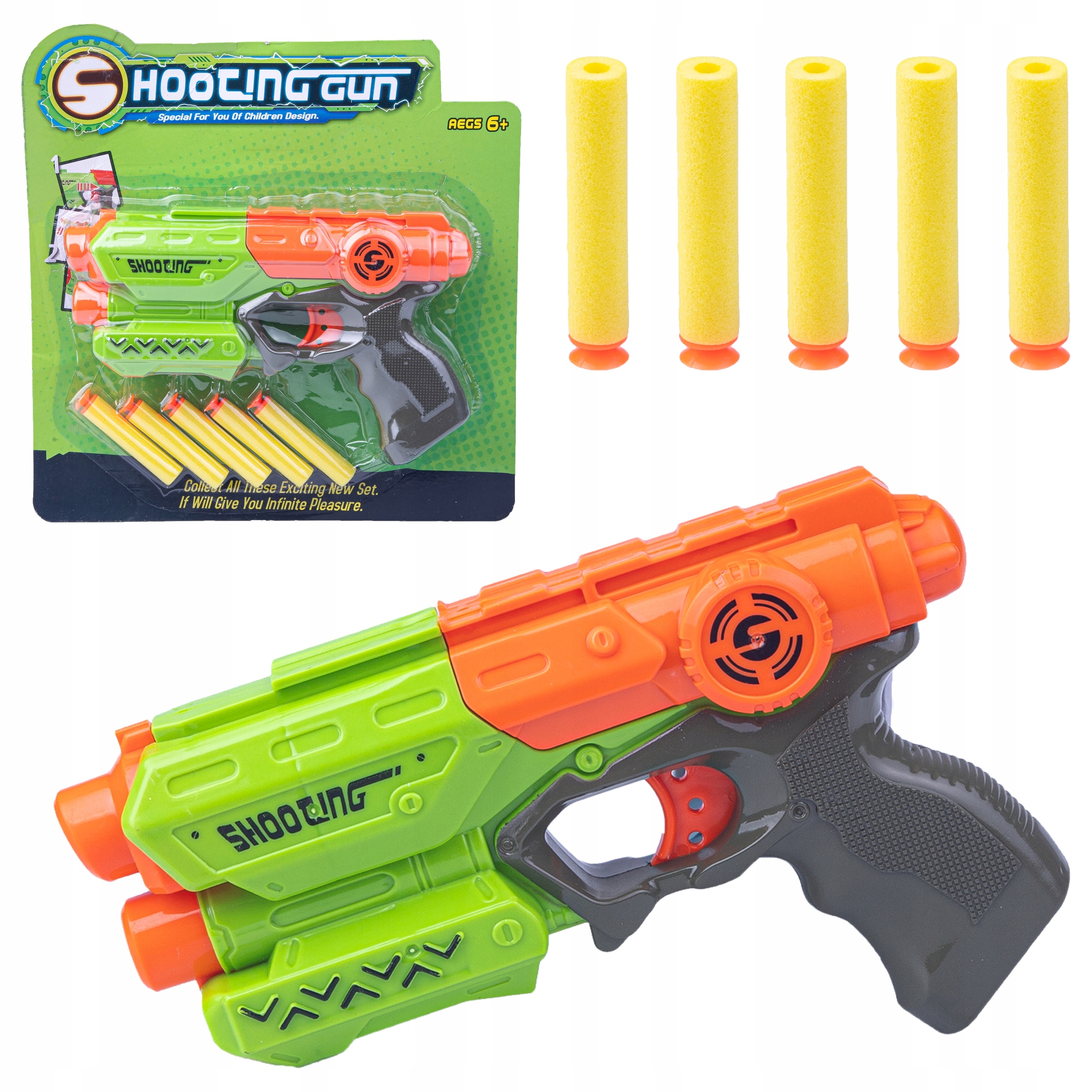

Zestaw Pistolet 5 Strzałek Z Pianki Normipex
