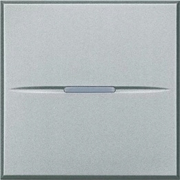Axolute Spínač jednopólový 10AX, 2 hliníkové moduly Bticino HC4001M2N