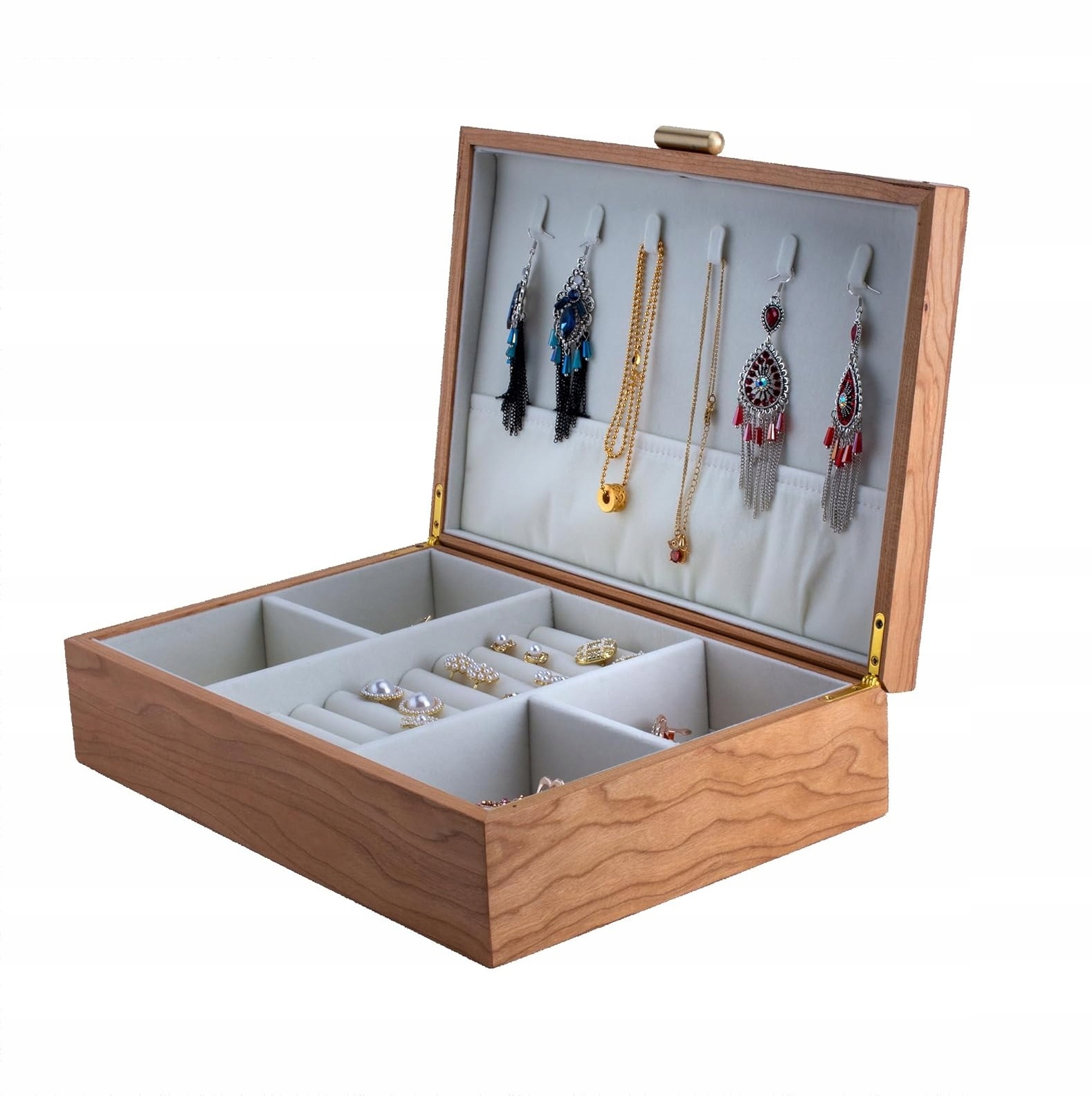 Organizér Na Šperky dřevěná krabička na náhrdelníky krabička