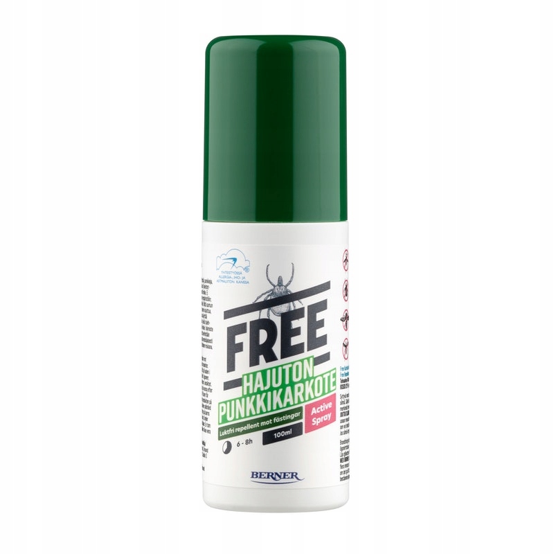 

Środek na kleszcze,komary Free spray 100ml, IR3535