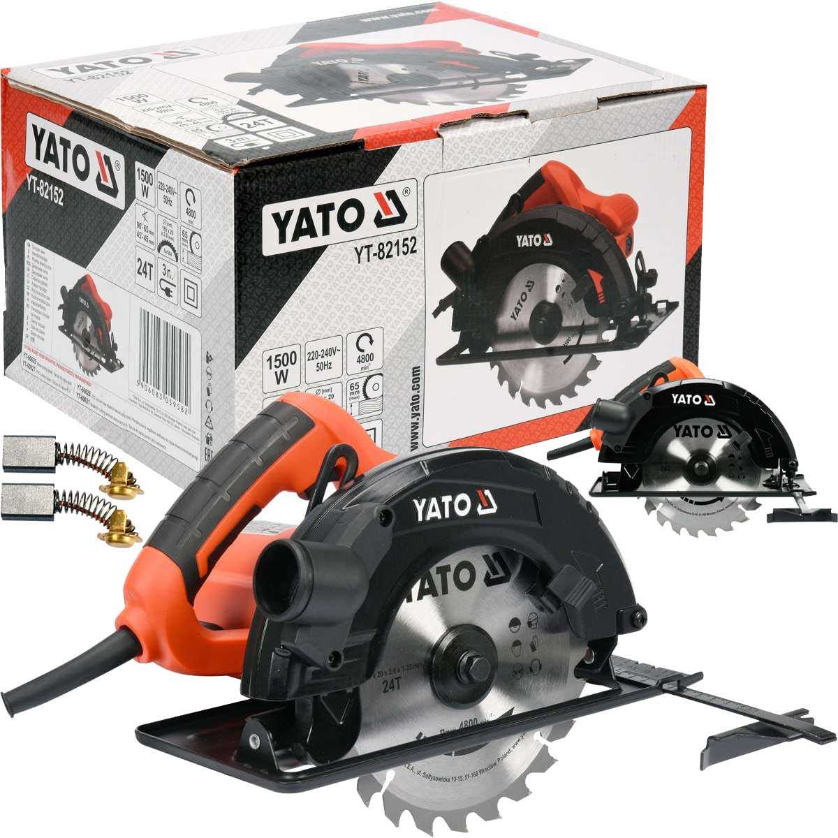 Kotoučová Pila Yato 185 MM 1500 W Na Bednicí Dřevo, PROŘEZÁVÁNÍрКА