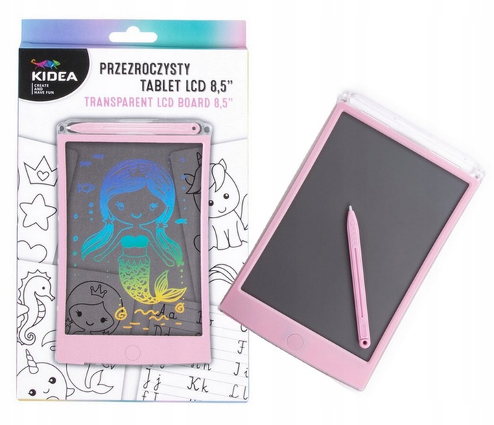 

Tablet LCD Przezroczysty Różowy Rysowanie Pisanie