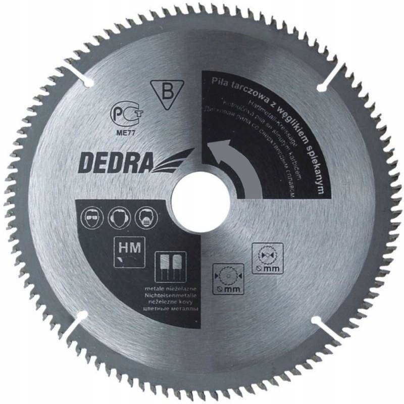

Dedra Piła Tarczowa Do Aluminium 250x30 100 Zębów
