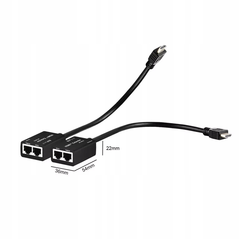 KABEL KONWERTER HDMI na LAN PO SKRĘTCE RJ45 30M Kod producenta JL-EX3003