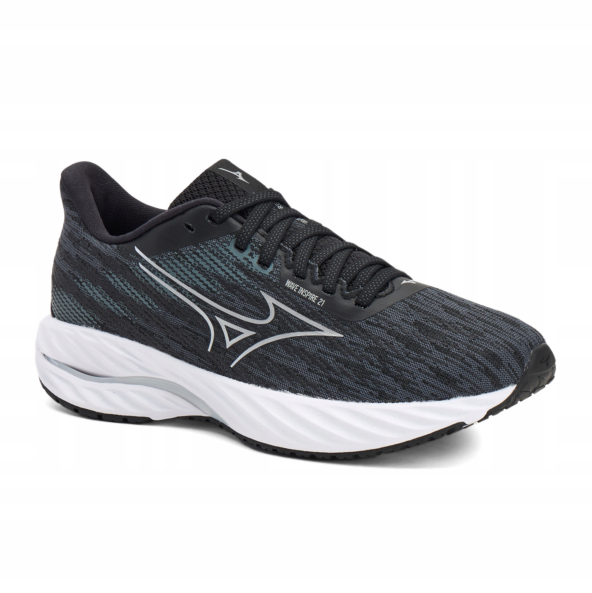 Buty do biegania damskie Mizuno Wave Inspire 21 black/silver/metallic gray
