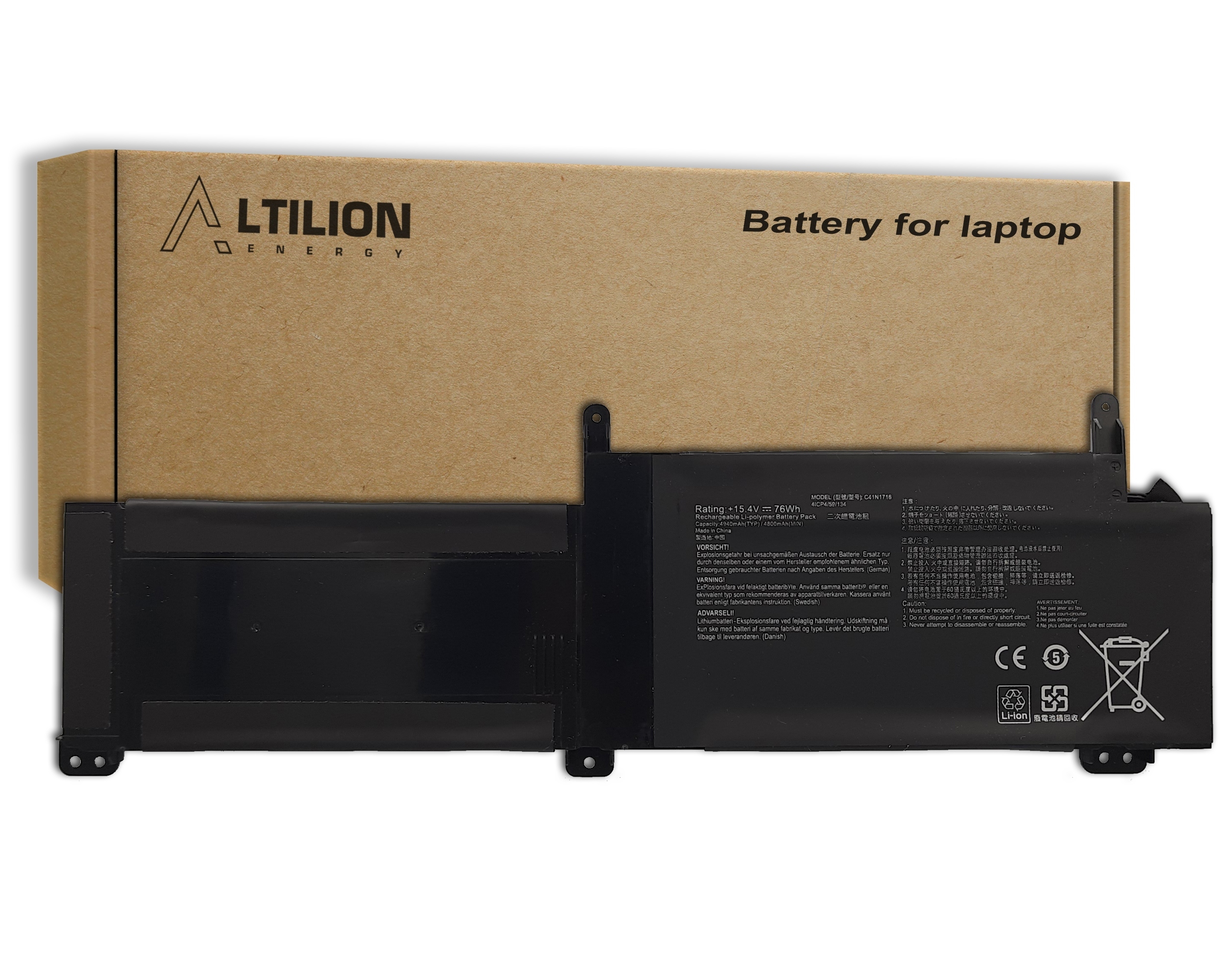 Baterie Altilion Energy C41N1716 je kompatibilní s Asusem