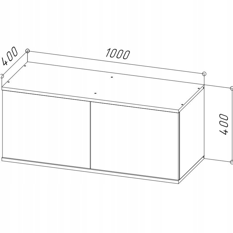 NADSTAWKA NAD SZAFĘ ANTRESOLA SZAFKA BIAŁA 100 STARK Meble-Craft Kod producenta 5906893852113