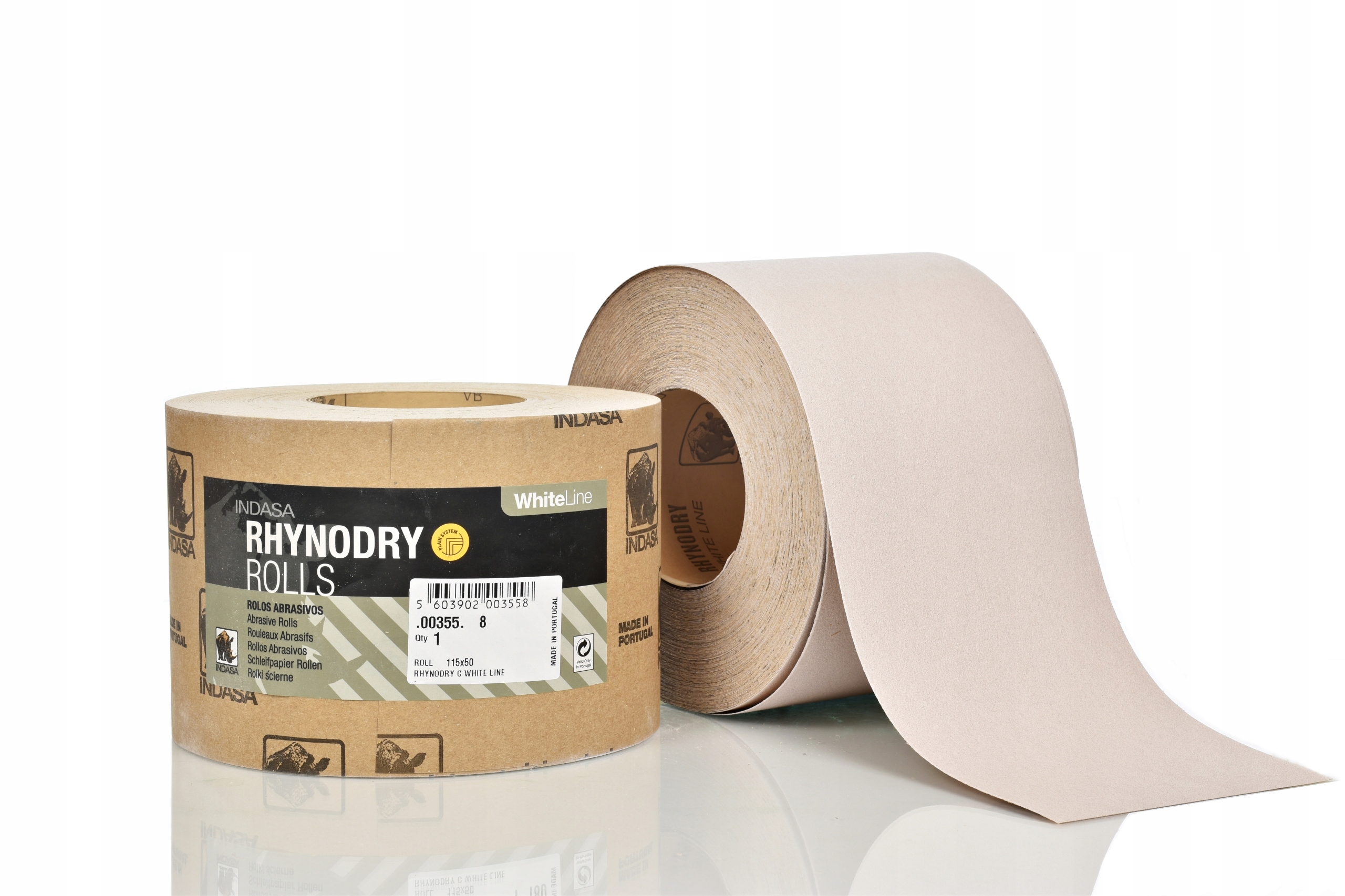Indasa White rolka papier ścierny P240 115mm x 50m