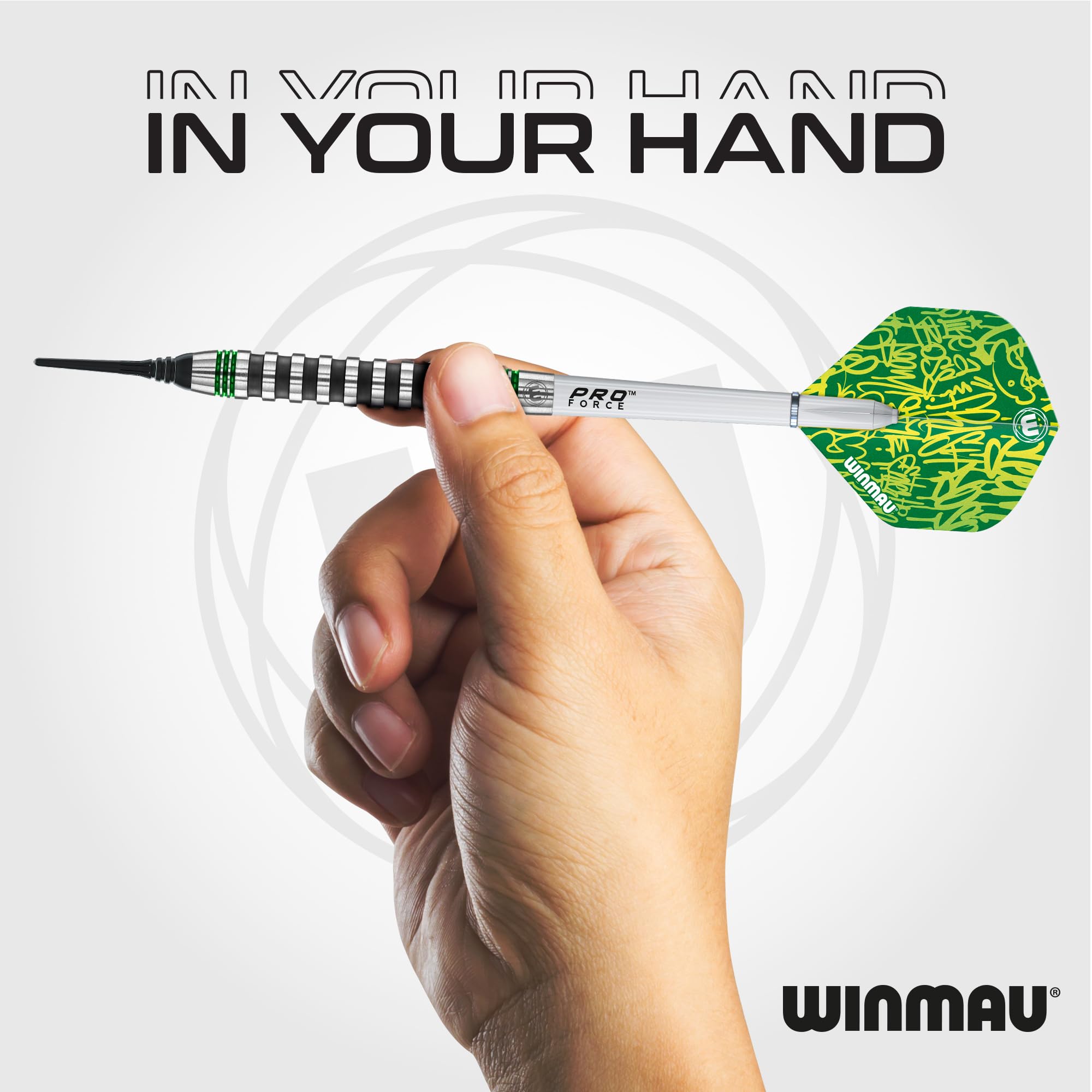 WINMAU Zestaw Profesjonalnych Lotek Softip Wolfram 22g Zielony — miniatura 5
