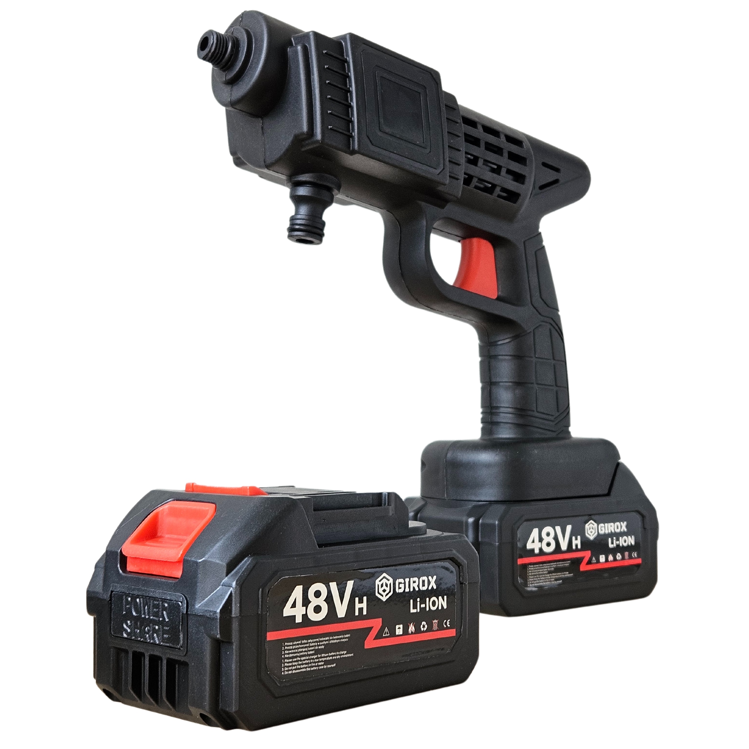 MYJKA CIŚNIENIOWA AKUMULATOROWA 2AH MYJKA SAMOCHODOWA PIANOWNICA WĄŻ 5M Marka INTMIX