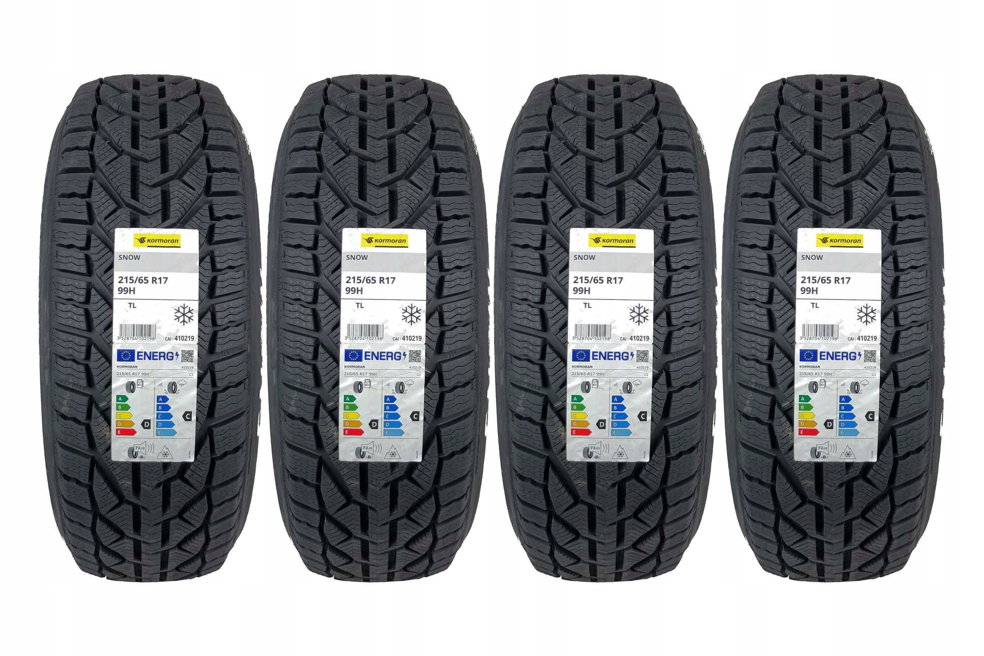 4 opony zimowe 215/65R17 Kormoran Snow 2026