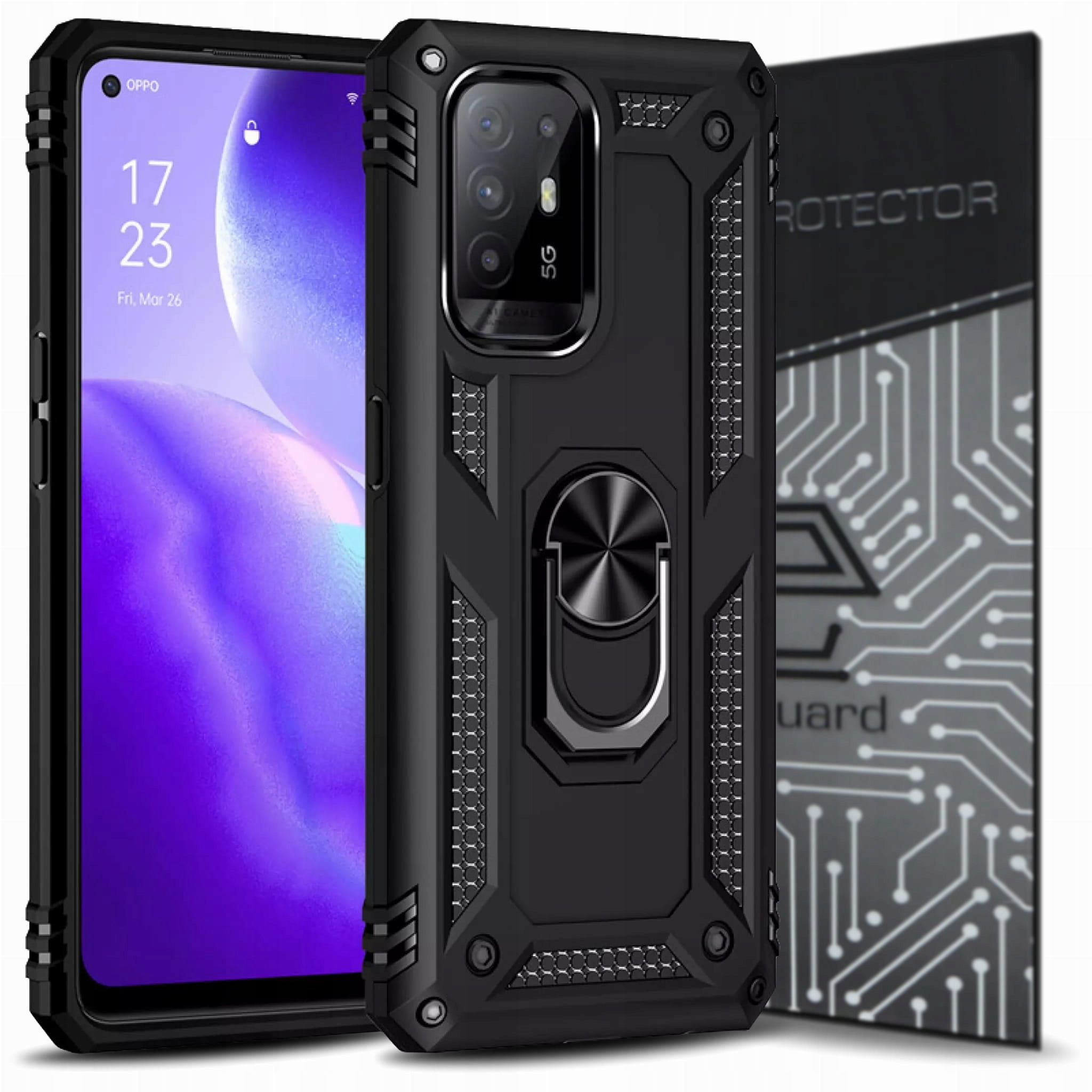 

Case Obudowa Etui Pancerne+szkło do Oppo Reno 5 Z