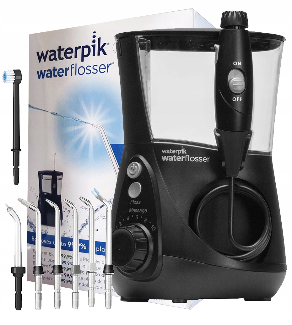 WATERPIK Ultra Profesjonalny Irygator, 7 Końcówek, 10 Ustawień, Czarny — miniatura 9