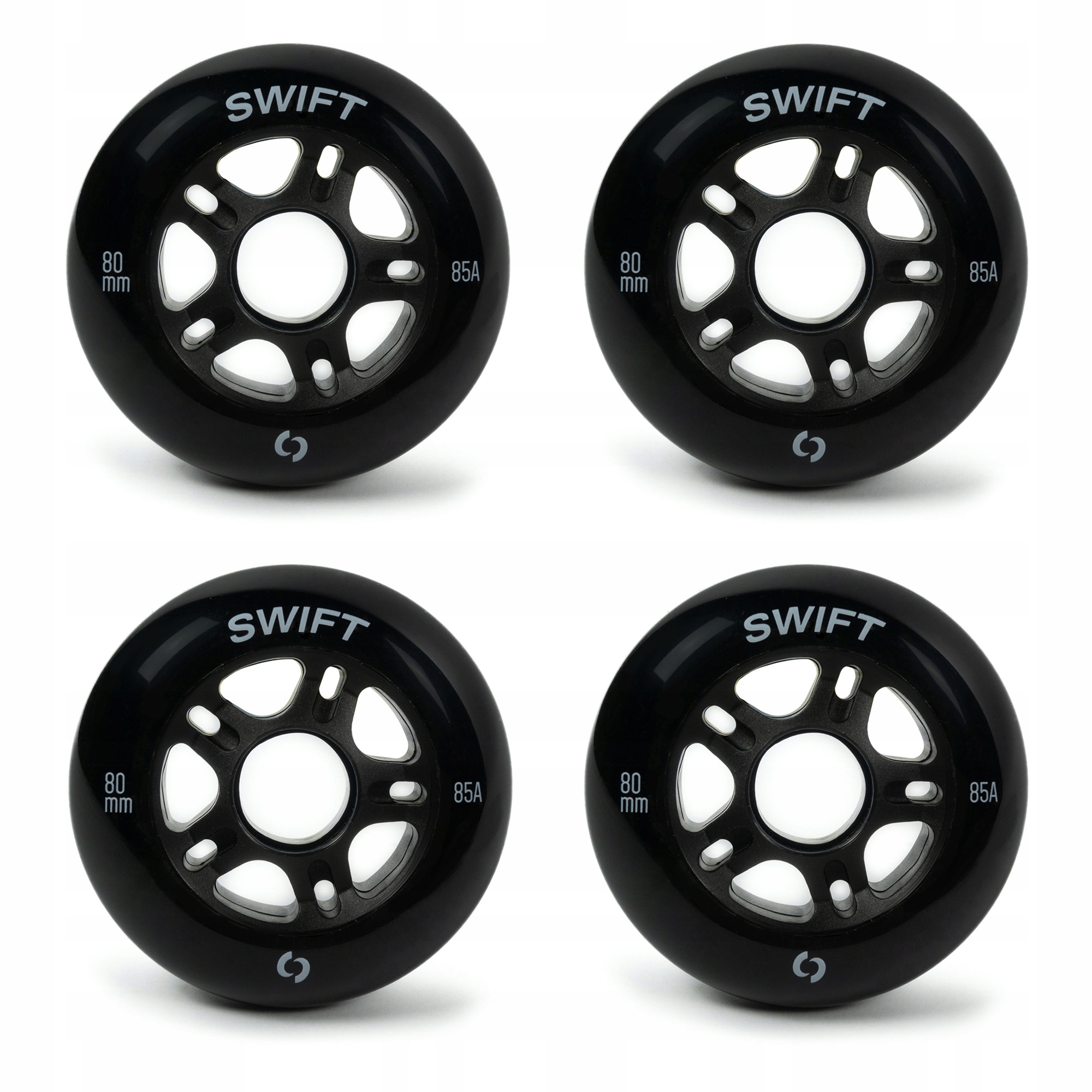 Kółka Do Rolek 80mm (shr) Pu 85A 4szt. Szybkie Poliuretanowe