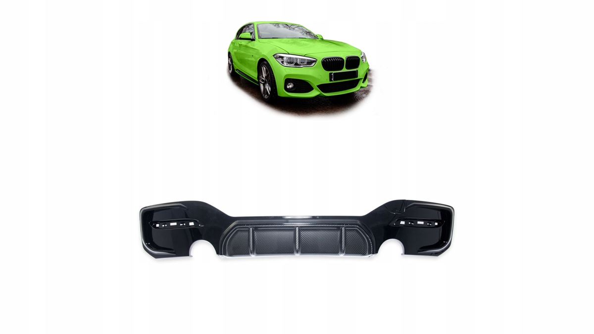 Difuzér Bmw 1 F20 F21 Facelift zadný Carbon Look