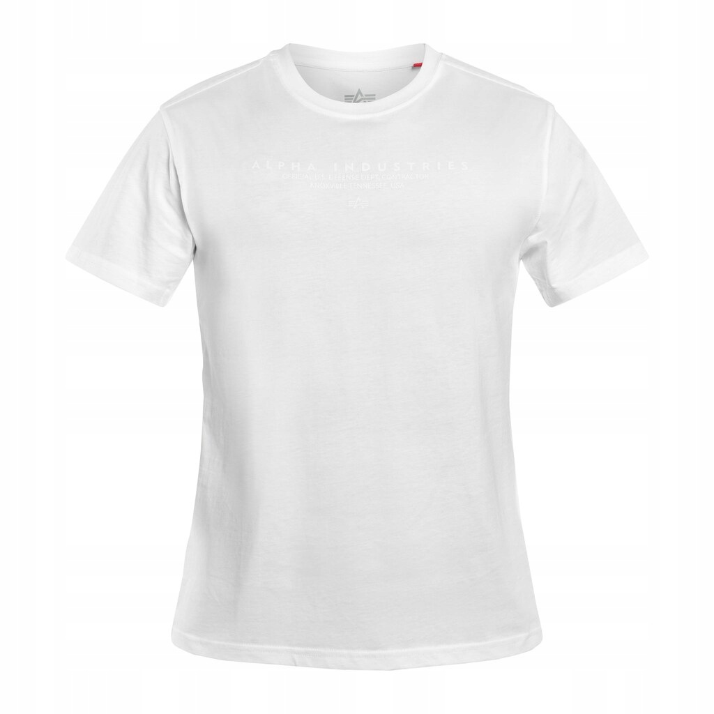 Tričko bavlněné pánské tričko Alpha Industries Dtm Alpha White L