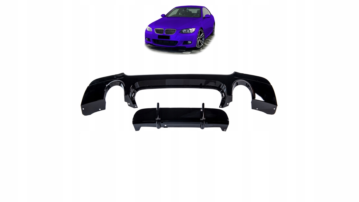 Difuzér Bmw 3 E92 E93 zadný Gloss čierny