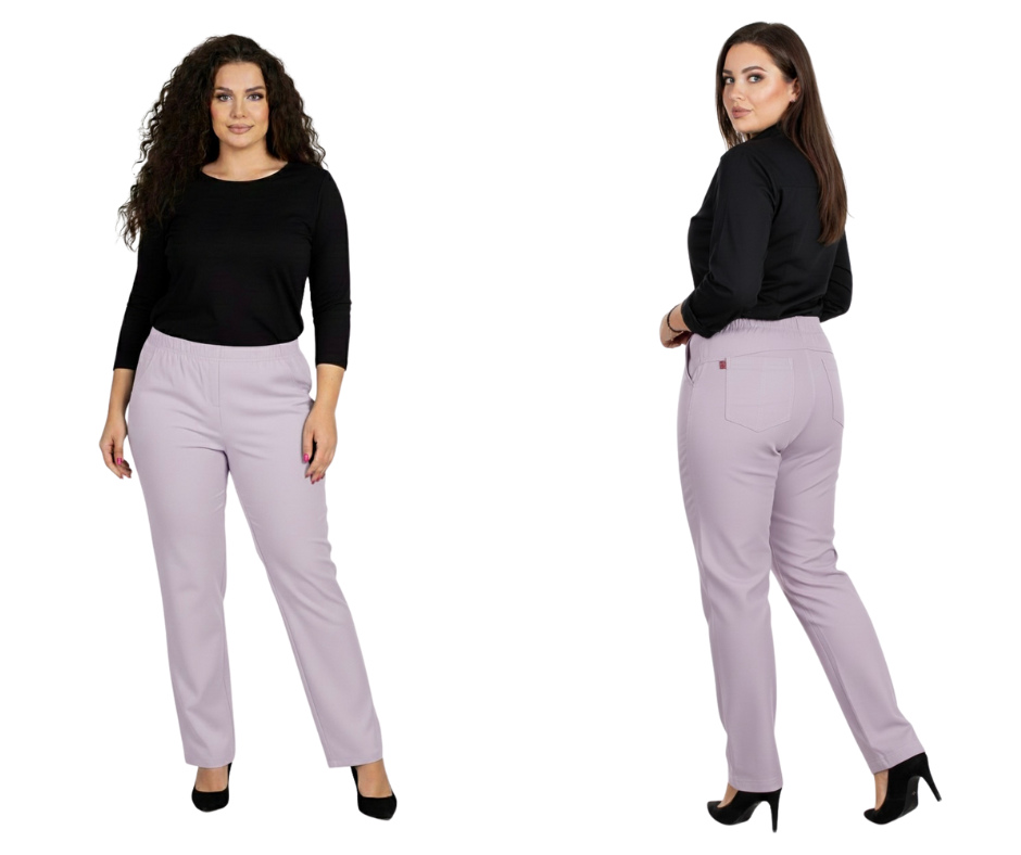 Kalhoty s rovnými nohavicemi Cevlar barva fialová velikost 44