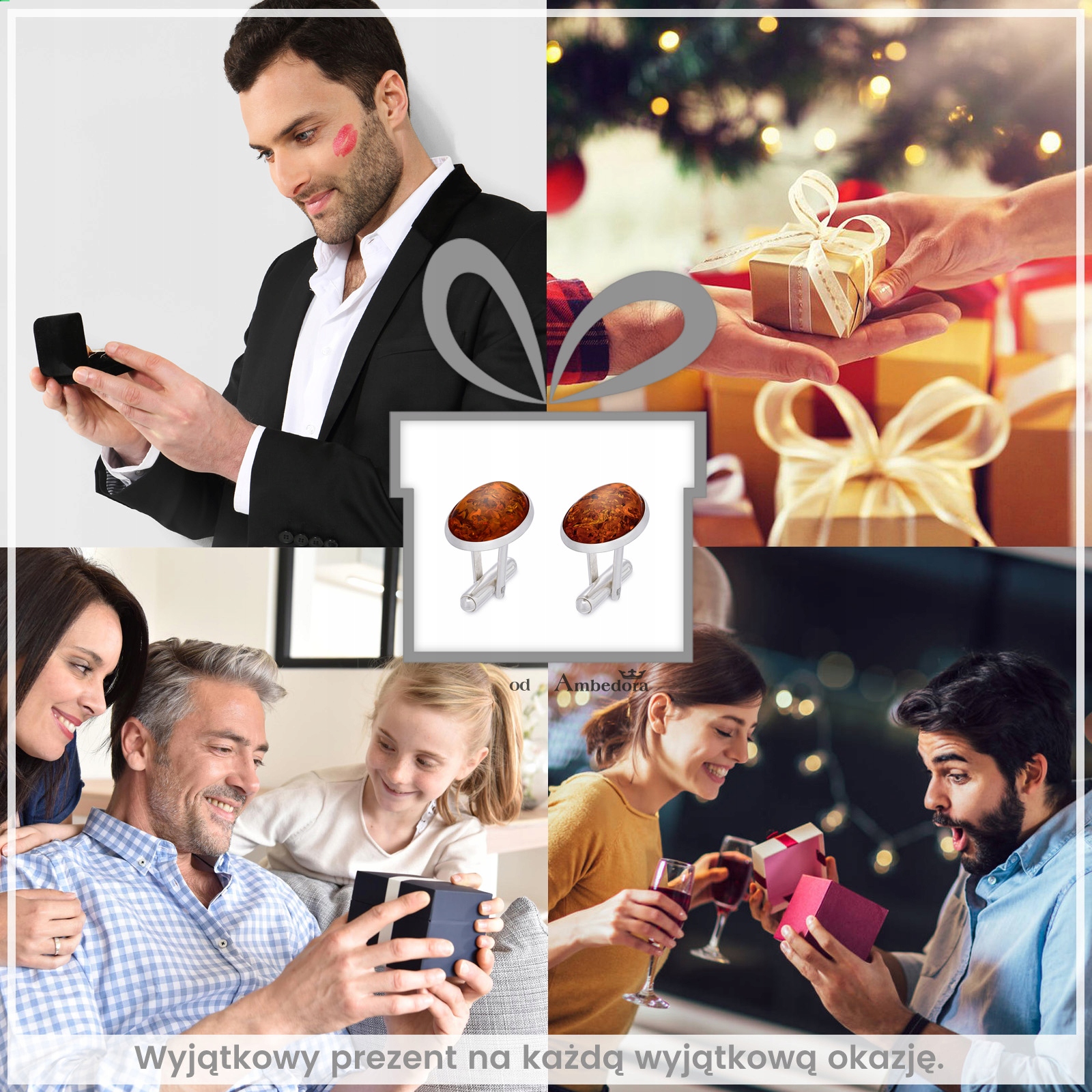 Srebrne Spinki do Mankietów Arawa z Grawerem Próba srebra 925