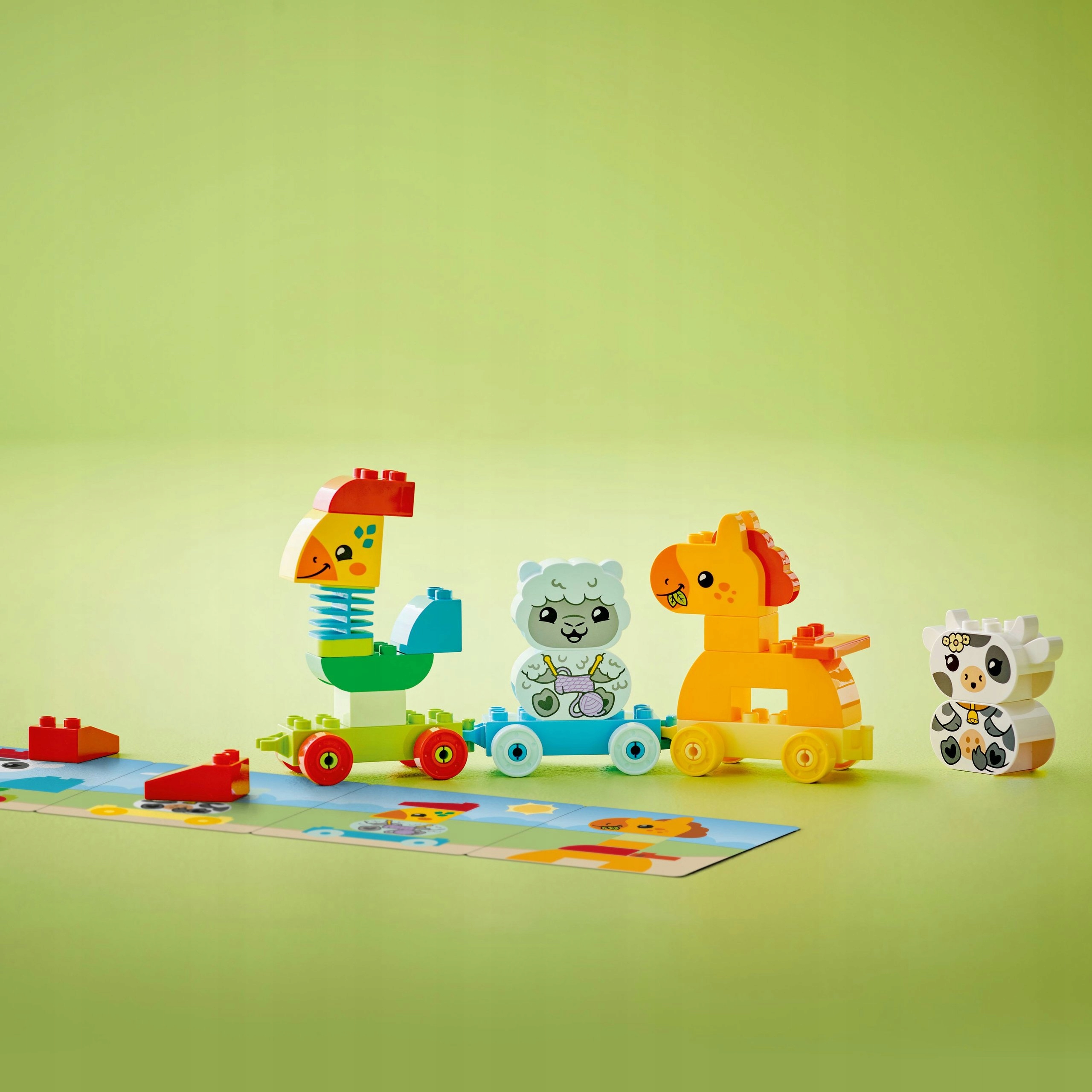 OUTLET LEGO Duplo 10412 Pociąg ze zwierzątkami Koń Duże Klocki Dla 2 3 4 la Bohater brak