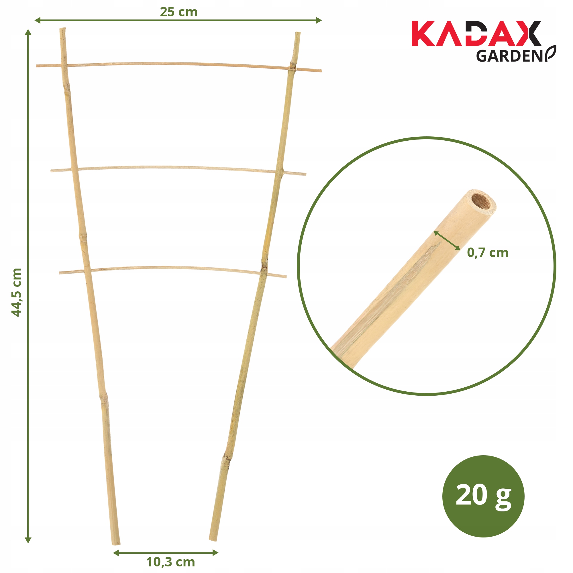 PERGOLA PODPORA DRABINKA BAMBUSOWA 45 CM 5 SZT Kod producenta K3125