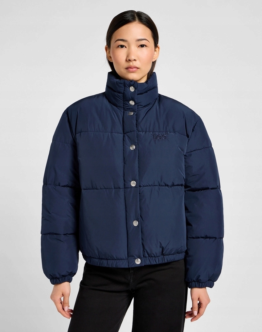 Dámská bunda Lee Relaxed Short Puffer Jacket Mood Indigo 112355156 S