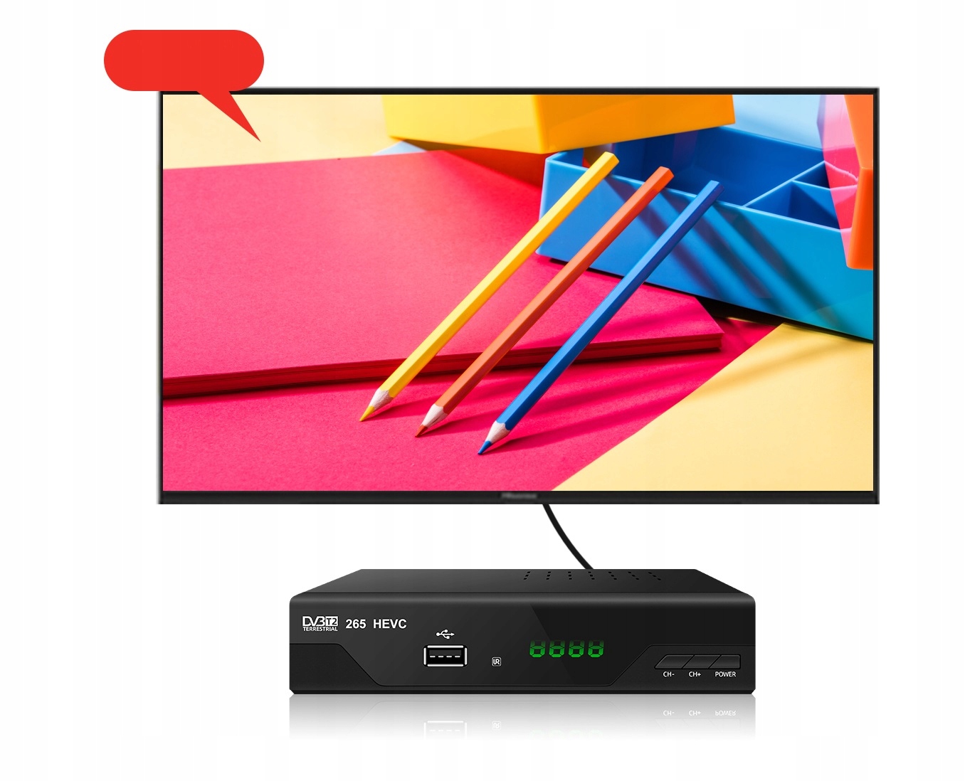 DEKODER TUNER TV NAZIEMNEJ HD DVB-T2 HEVC H.265 HQ Marka Agog