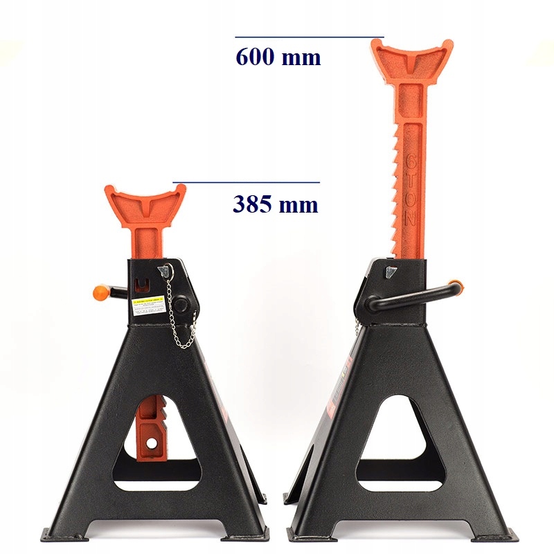 KOBYŁKI PODSTAWKI 6T PODPORY WARSZTATOWE SAMOCHODOWE Z BLOKADĄ BOLCEM 2szt. Kod producenta SN2461