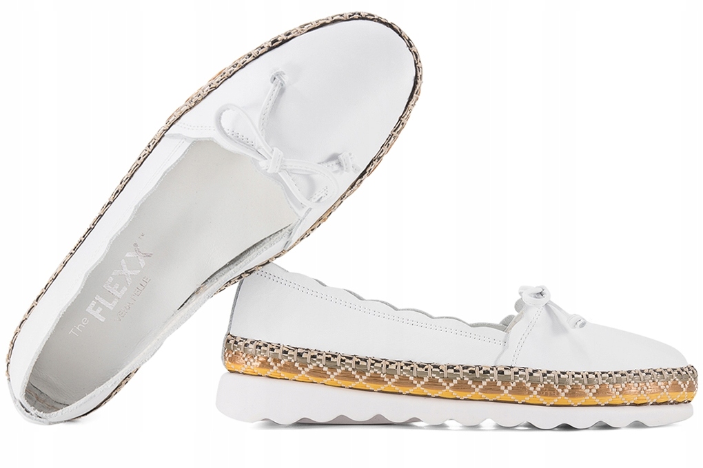 The Flexx C122-69 Dámské Mokasíny Polobotky Espadrilky bílé 37 Bílá