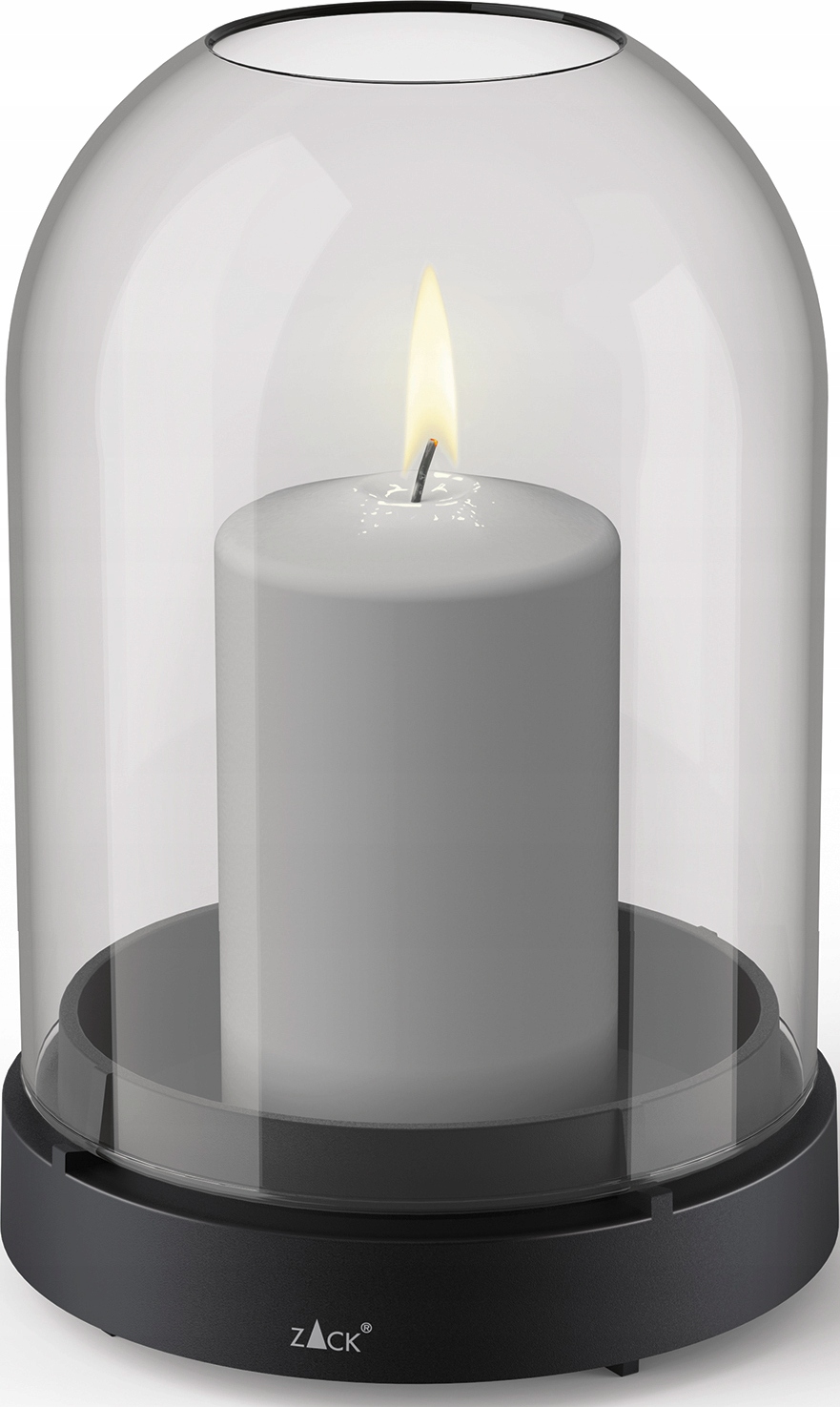 Zack Trevo Svietnik Lampáš so skleneným klasom 20,3 cm Šedý