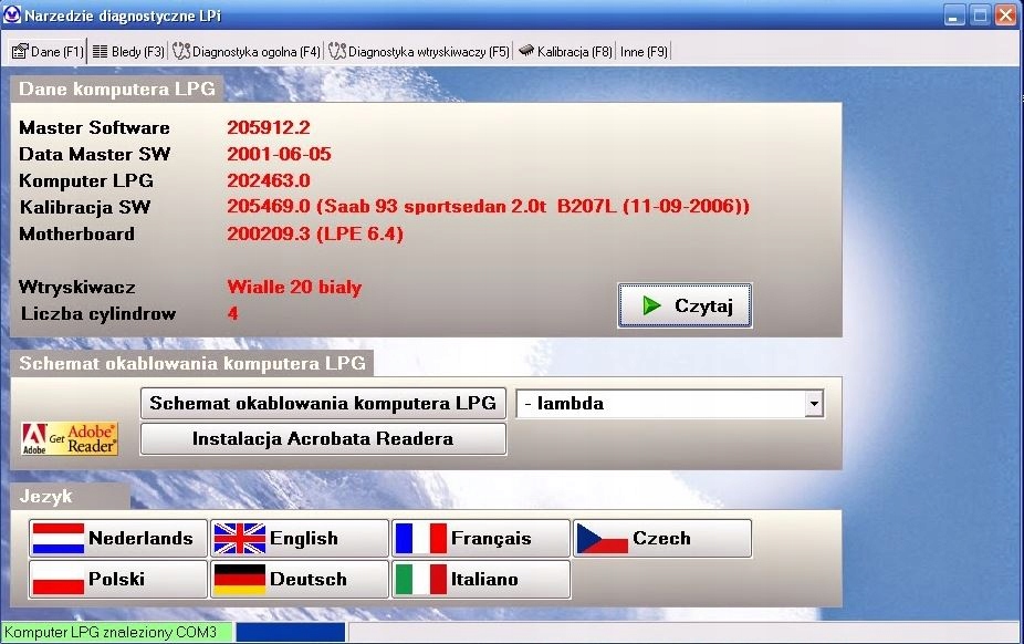 INTERFEJS LPG USB DO VIALLE LPi LPdi LPfi i innych Kod producenta 100028