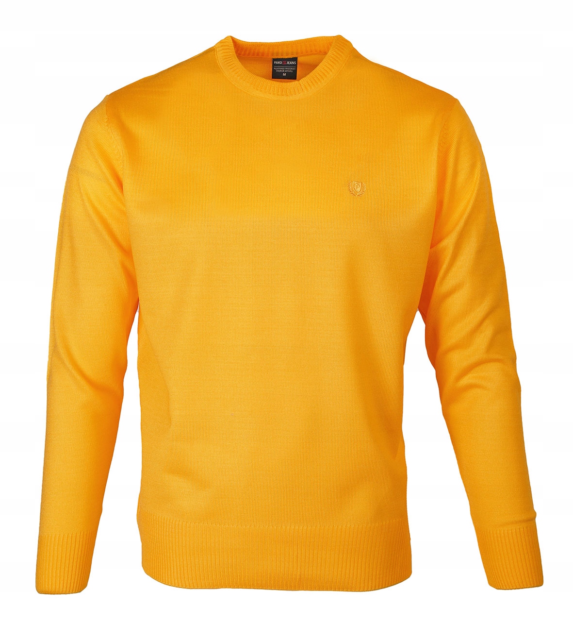 

Sweter męski klasyczny gładki Żółty XL