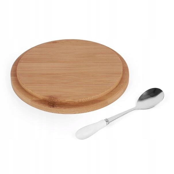 CUKIERNICA Z POKRYWKĄ BAMBUSOWĄ I ŁYŻECZKĄ SZARA Kod producenta 5903313424257