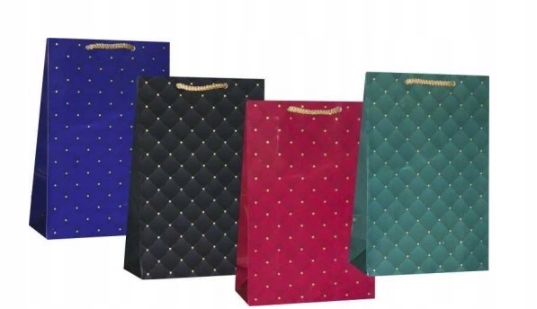 Torebka na prezenty urodzinowa PIKOWANA XL 1szt