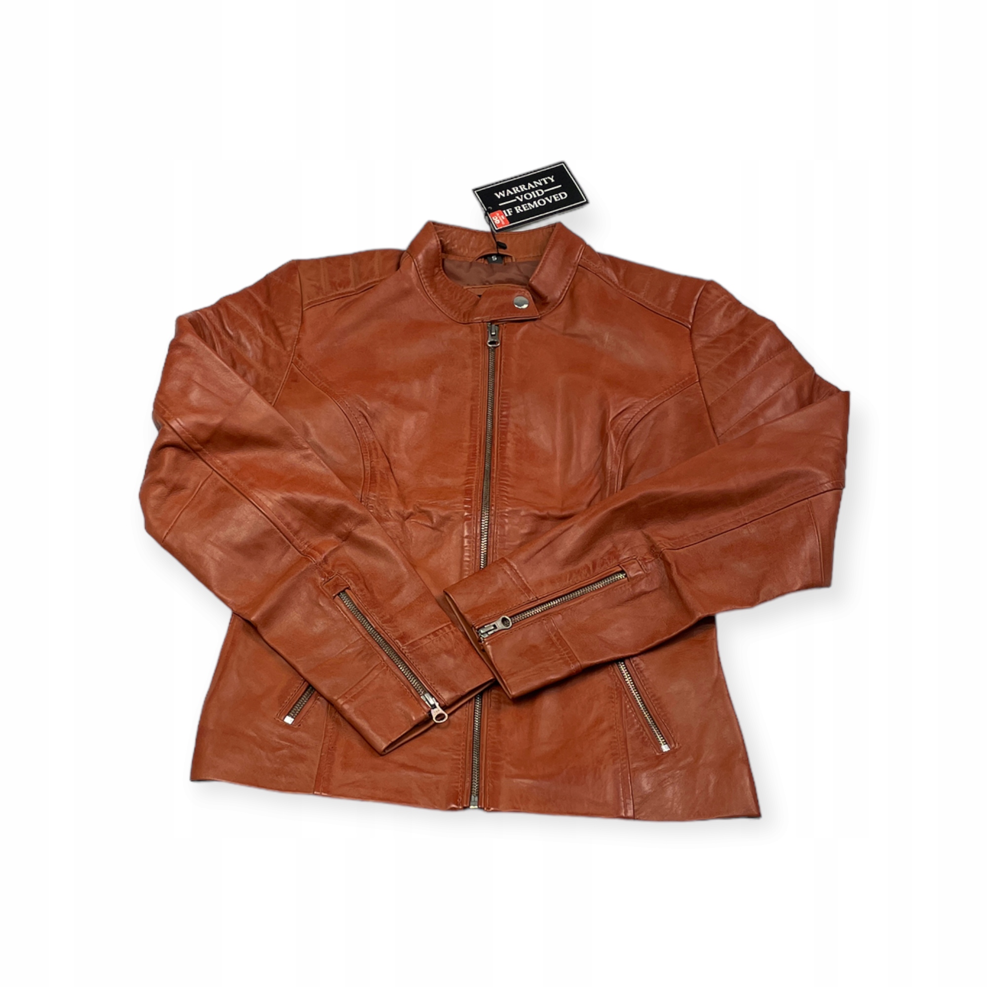 Dámská kožená bunda ramoneska Real Leather S