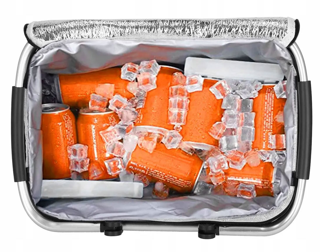 SKŁADANY KOSZ PIKNIKOWY TERMICZNY KOSZYK NA ZAKUPY Marka inna marka