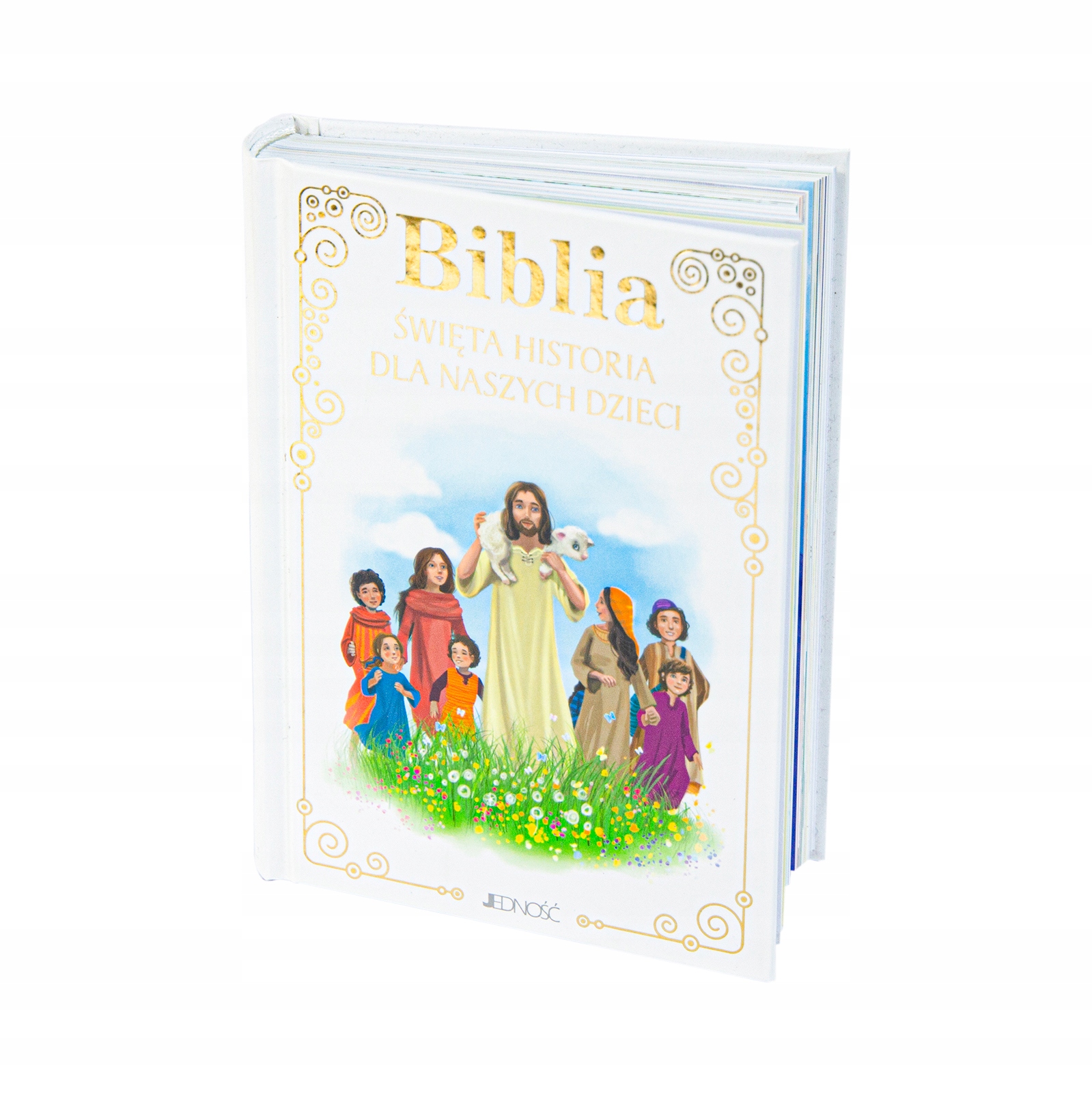 BIBLIA DLA DZIECI PAMIĄTKA PIERWSZEJ KOMUNII ŚW. Okładka twarda