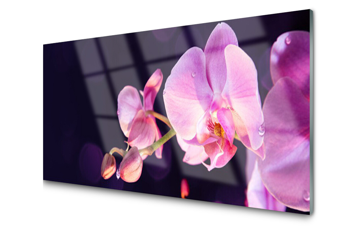 

Panel szklany dekor Kwiaty Roślina 120x60 + Klej